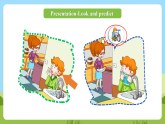 科普版英語(yǔ)四下Unit10 Lesson 10《Are you washing your face》第一課時(shí) 課件+教案+素材