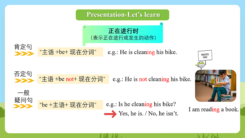 科普版英语四下Unit10 Lesson 10《Are you washing your face》第二课时 课件第8页