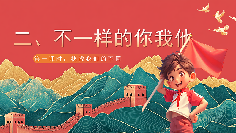 【核心素养】人教部编版道法三下 2.1 《不一样的你我他  》第一课时  课件第1页