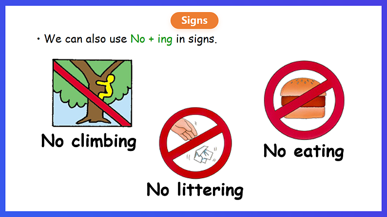 香港朗文版英语四年级下册 Chapter2《《Rules in fun places》语法课件第5页