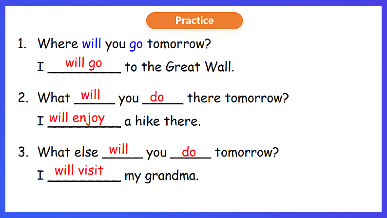 香港朗文版英语四年级下册 Chapter3《Holidays plans in Beijing》语法课件第6页