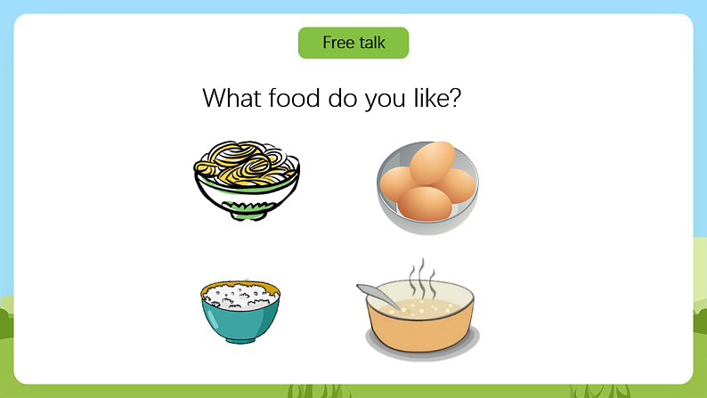 沪教牛津版（六三制一起）英语一下 Unit 5《Food I like》Let's learn  课件第4页