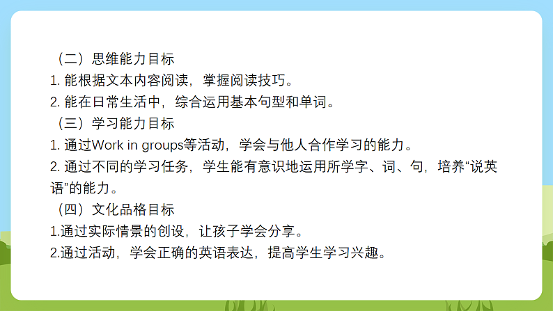 沪教牛津版（六三制一起）英语一下 Unit 6《Drinks I like》Let's act Let's enjoy  课件第3页