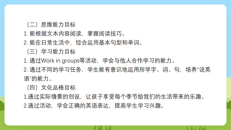 沪教牛津版（六三制一起）英语一下 Unit 8《Weather》Let's act  课件第3页