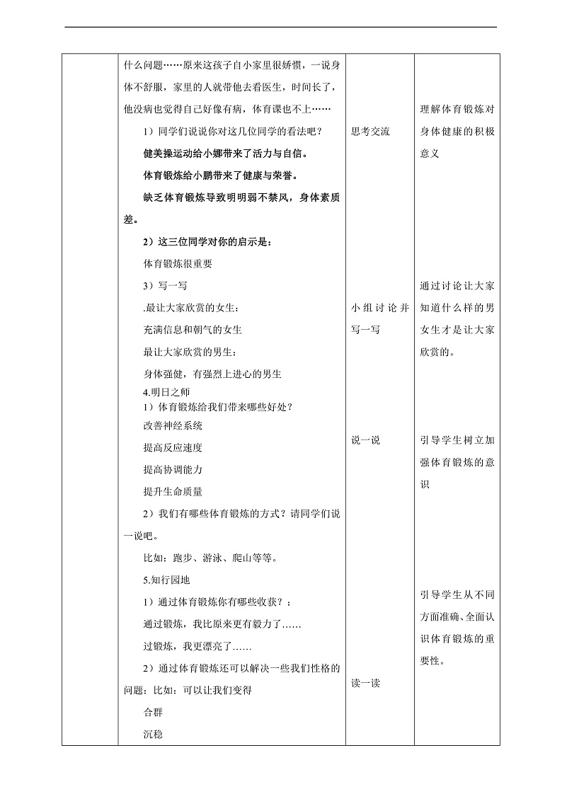 京教版心理健康教育五年级9.2《弱不禁风的“林妹妹”》教案第2页