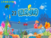【新课标】人教部编版语文三下 23《海底世界》课件+教案+音视频素材