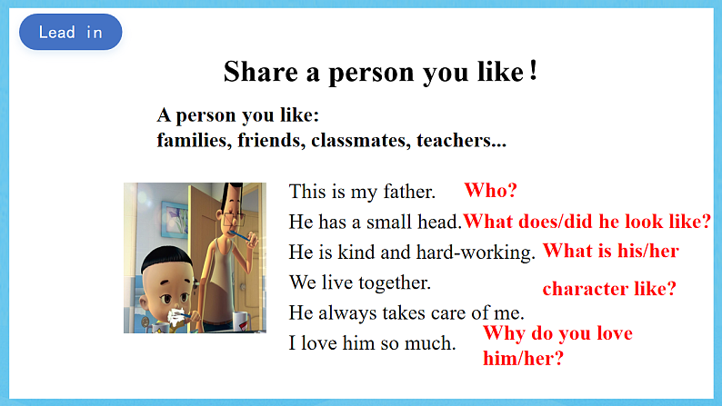 沪教牛津版(六三制)英语七下Module 1  Unit 1《 People around us 》Writing 课件第2页