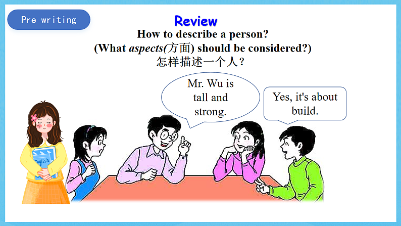 沪教牛津版(六三制)英语七下Module 1  Unit 1《 People around us 》Writing 课件第3页