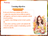 【新教材優(yōu)質(zhì)課】外研版英語(yǔ)七年級(jí)下冊(cè)Unit1 The secrets of happiness（Developing ideas Listening&speaking）（教學(xué)課件+音視頻）