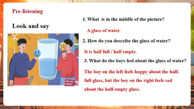 【公开课听说课件】Unit 1 The secrets of happiness Developing ideas Listening&speaking 第5页