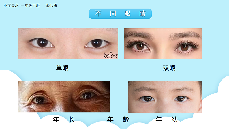 美术岭南版一年级下册 第七课《闪亮眼睛会说话》课件第5页