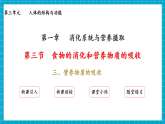 【新教材】冀少版生物七年级下册3.1.3 食物的消化和营养物质的吸收(三、营养物质的吸收)  课件