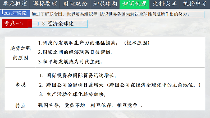2025中考一轮复习34 走向和平发展的世界（课件）第8页