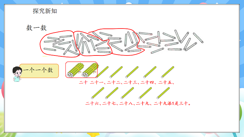 人教版(2024)数学一年级下册 3.1 数数、数的组成(课件）第7页