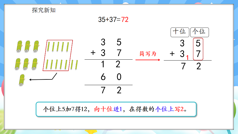 人教版(2024)数学一年级下册 5.2 两位数加一位数、两位数（进位）(课件）第7页