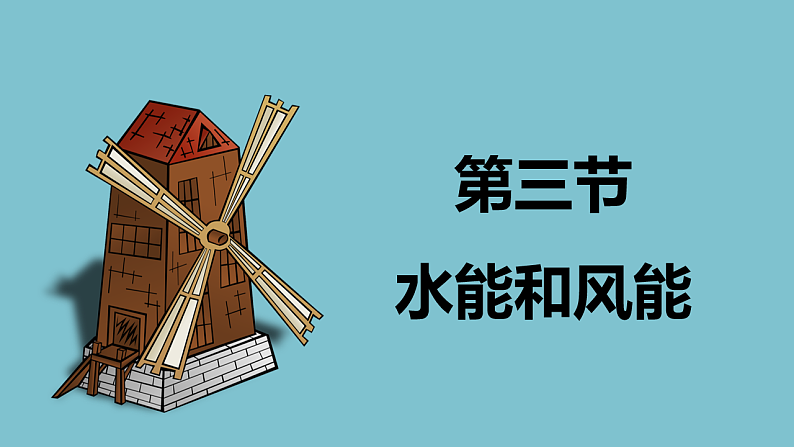 教科版（2024）物理八年级下册 12.3 水能和风能（课件）第2页