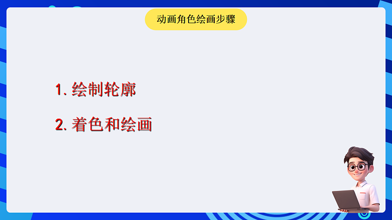 粤科版信息技术六下 第6课《我来设计动画角色》课件第4页