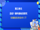 安徽版信息技术八下 第三单元 活动一《硬件奥秘深探究》课件