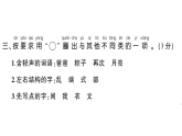 小學(xué)語文新部編版一年級下冊第四單元綜合訓(xùn)練課件2025春