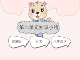 部编版2025三年级语文下册第二单元知识小结(复习课件) 课件