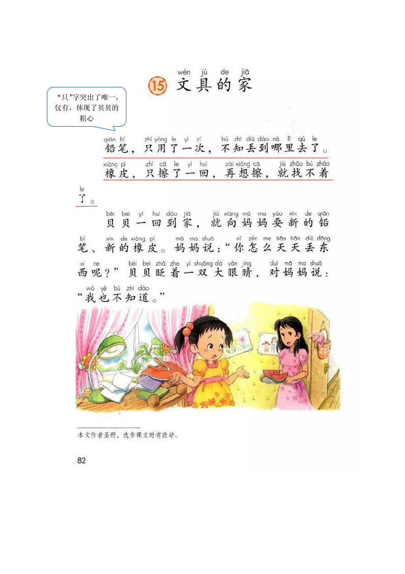 部编版小学语文一年级下册第七单元【课堂笔记】第1页