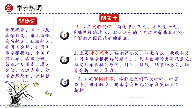 2025年中考初中历史一轮复习 专题12  从国共合作到国共对立 课件第3页