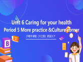滬教牛津版（六三制）英語九下 Unit 6 《Caring for your health》第5課時(shí)More practice & culture corner 課件+教案+素材