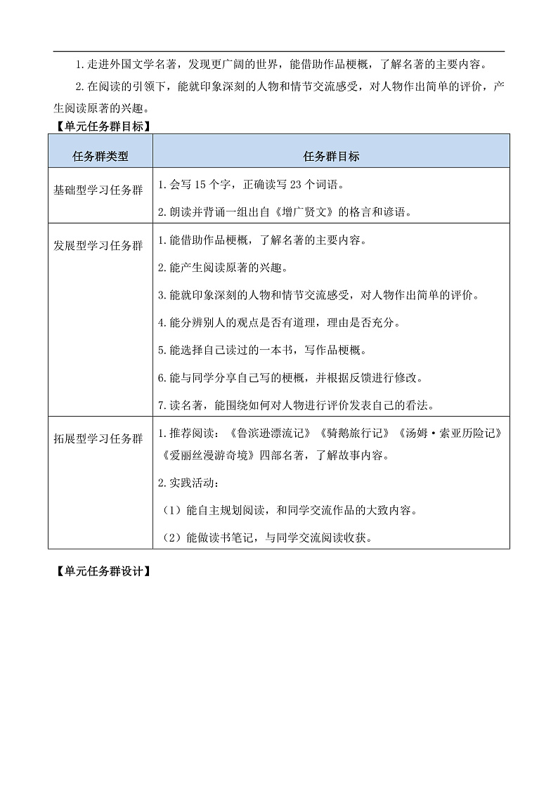 统编版小学语文六年级下册第二单元 教材解析   讲义第2页