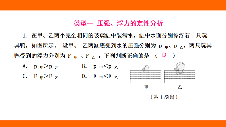 专项  浮力、压强综合应用（课件）人教版物理八年级下册第3页