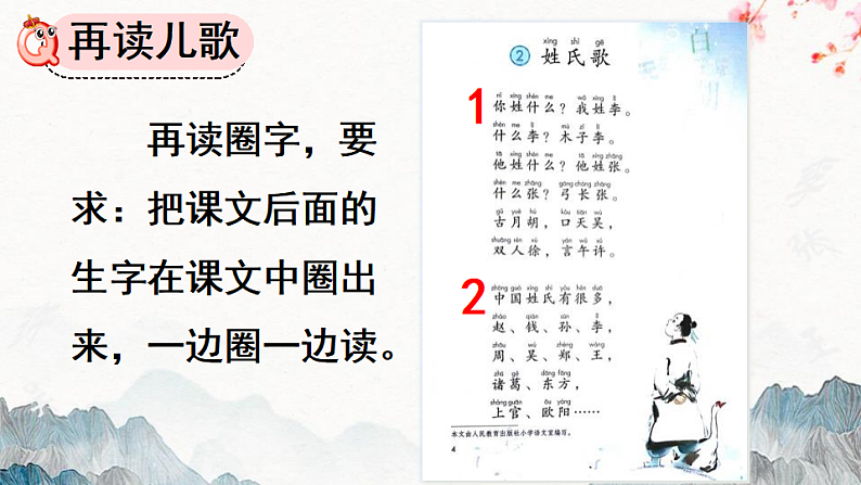 人教版（2024）一年级语文下册识字2姓氏歌第1课时课件第6页