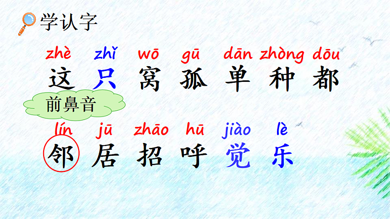 人教版（2024）一年级语文下册5树和喜鹊第1课时课件第5页