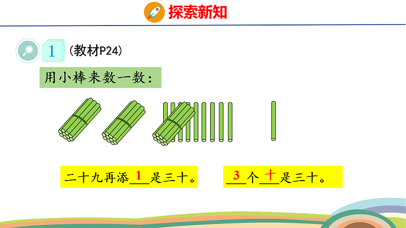 人教（2024）数学一下课件 第三单元 第一课时 数数、数的组成第7页