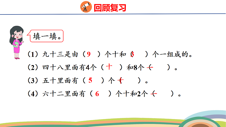 人教（2024）数学一下课件 第三单元 第二课时 读数和写数第4页