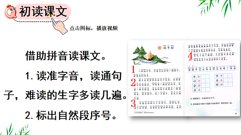 人教版（2024）一年级语文下册9端午粽第1课时课件第4页