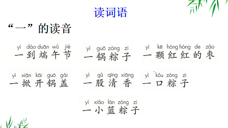 人教版（2024）一年级语文下册9端午粽第1课时课件第7页
