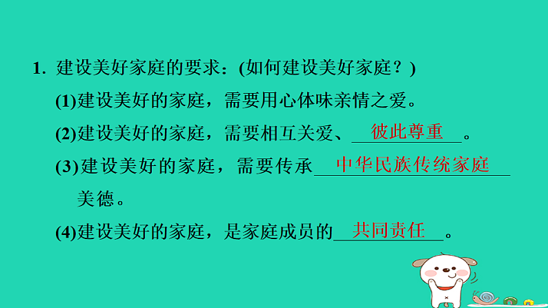 山西省2024七年级道德与法治上册第二单元成长的时空第四课幸福和睦的家庭第2课时让家更美好课件新人教版第3页