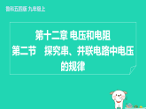 2024九年級物理上冊第十二章電壓和電阻12.2探究串并聯(lián)電路中電壓的規(guī)律習(xí)題課件魯科版五四制