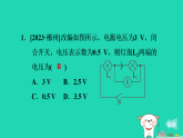 2024九年級物理上冊第十二章電壓和電阻12.2探究串并聯(lián)電路中電壓的規(guī)律習(xí)題課件魯科版五四制