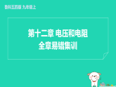2024九年級物理上冊第十二章電壓和電阻全章易錯集訓(xùn)習(xí)題課件魯科版五四制