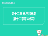 2024九年級物理上冊第十二章電壓和電阻章末練習(xí)習(xí)題課件魯科版五四制