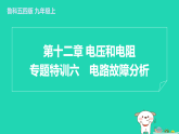 2024九年級物理上冊第十二章電壓和電阻專題特訓(xùn)六電路故障分析習(xí)題課件魯科版五四制