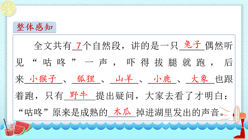 人教版（2024）一年级语文下册19咕咚课件第3页