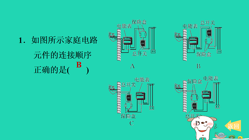 2024九年级物理上册第十五章安全用电15.1家庭电路习题课件鲁科版五四制第2页