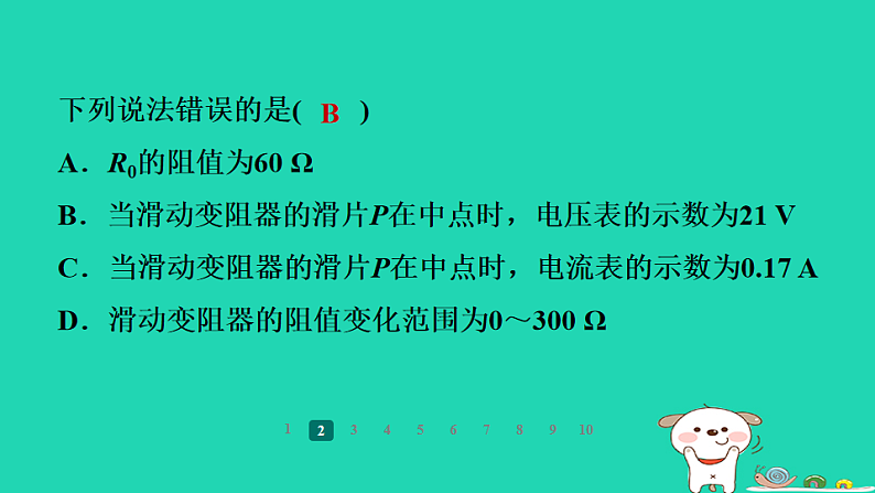 2024九年级物理全册第十四章欧姆定律专题训练(九)极值问题习题课件新版苏科版第6页