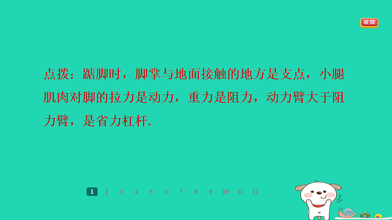 2024九年级物理全册第十一章简单机械和功1杠杆第3课时杠杆平衡条件的应用习题课件新版苏科版第4页