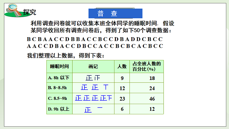 新湘教版初中数学七年级下册6.1《抽样调查》课件第6页