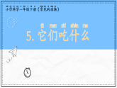 教科版科學(xué)一年級(jí)下冊(cè)2.5《它們吃什么》課件