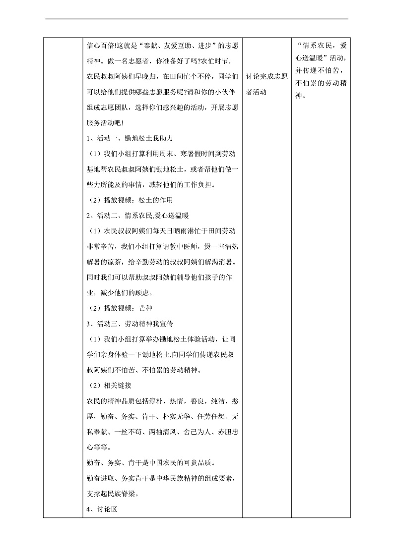 广州版八年级劳技下册 主题一《锄地松土不怕累》（第二课时）教学设计第3页