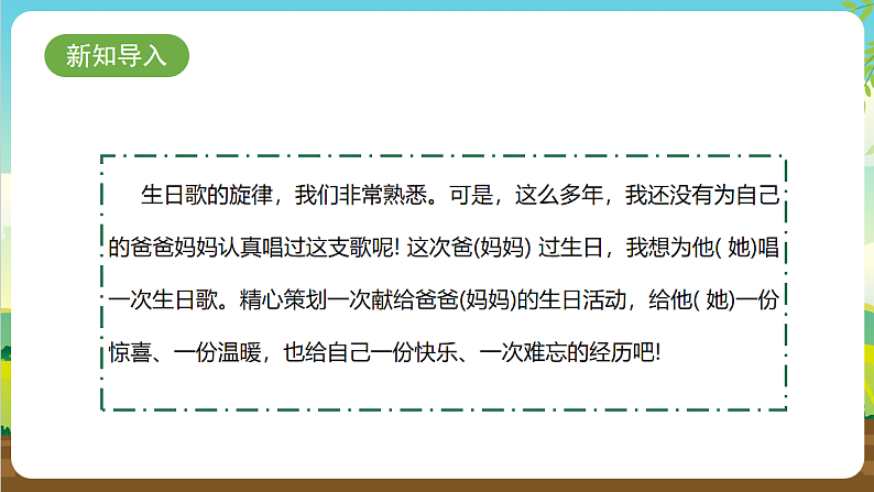 内蒙古版综合实践活动三年级下册 第二单元 主题活动二《给爸爸妈妈过生日》课件第3页