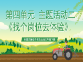 内蒙古版综合实践活动三年级下册 第四单元 主题活动二《找个岗位去体验》课件+教案+素材